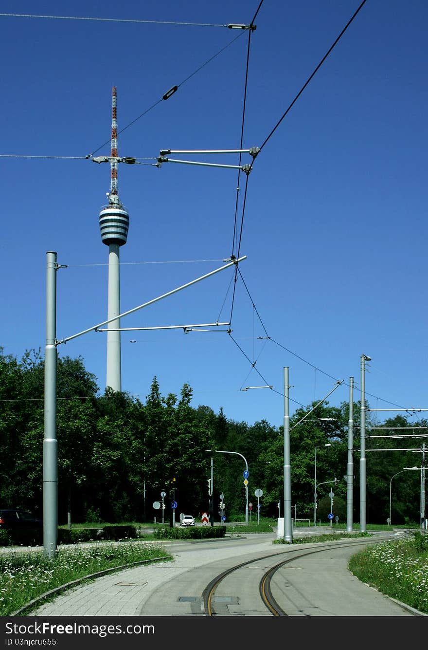 Oldest TV Tower in Stuttgart, Germany.