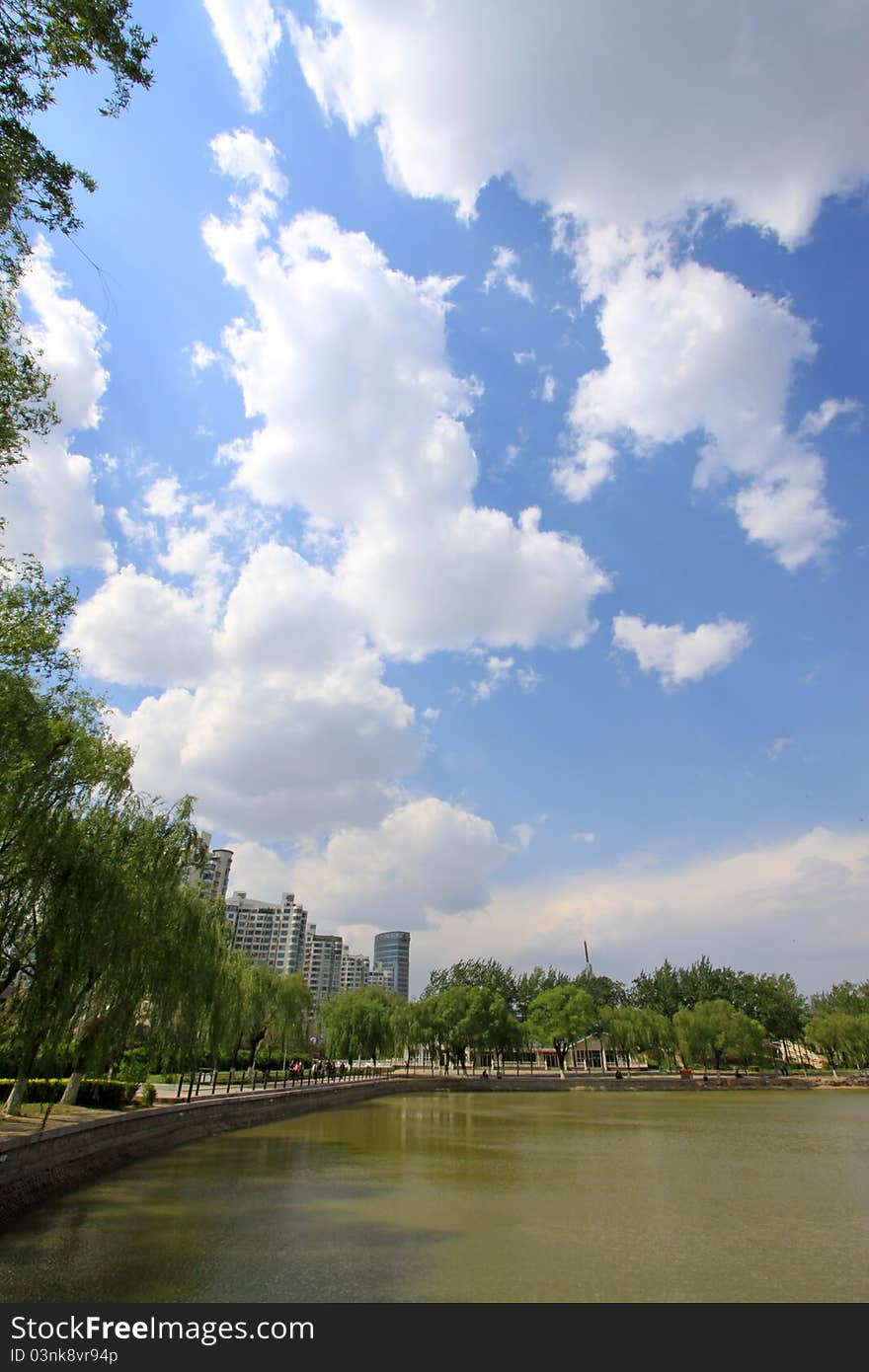 The city scenery of qinhuangdao, northern city, China