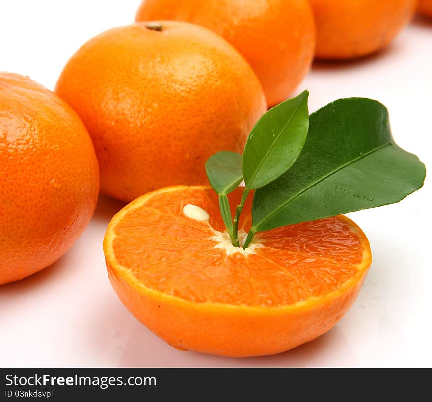 Fresh fruit on a white background. Fresh fruit on a white background