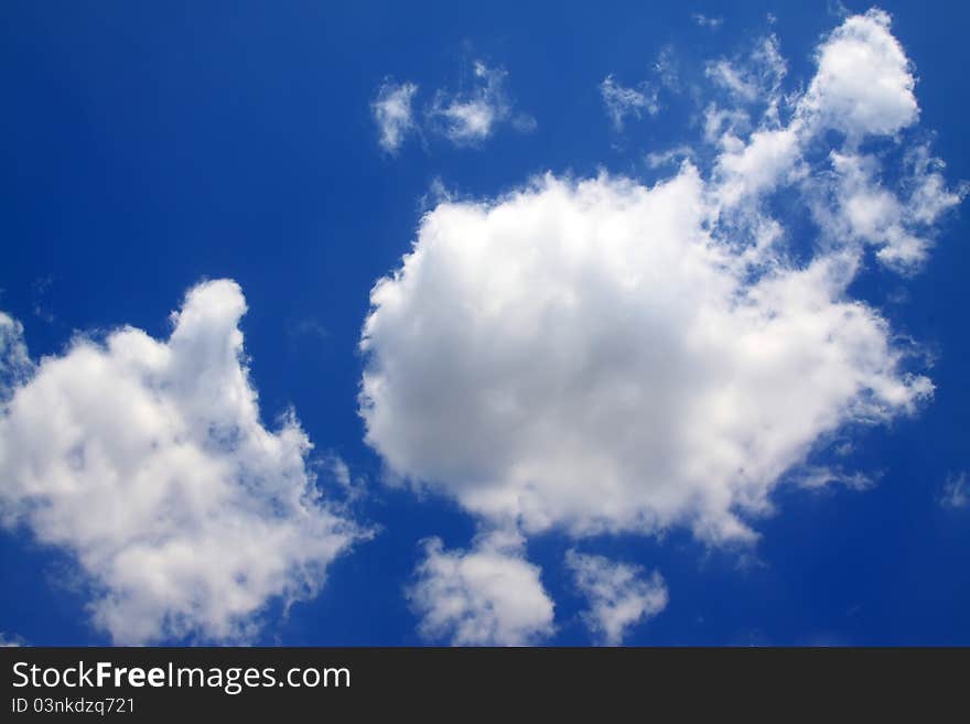 Blue sky and white clouds