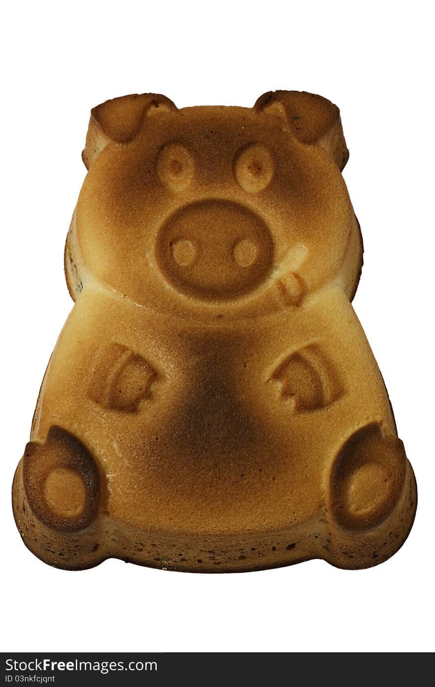 Cake in form of a pig.