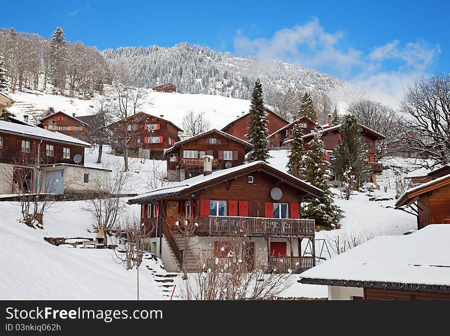 Winter in alps