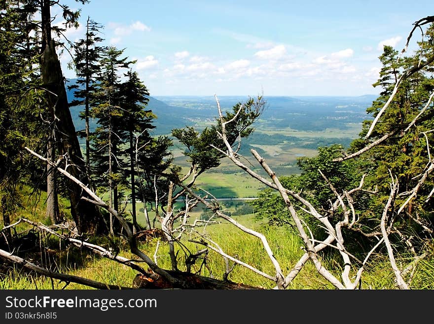 Landscape view from the mountain top. Landscape view from the mountain top