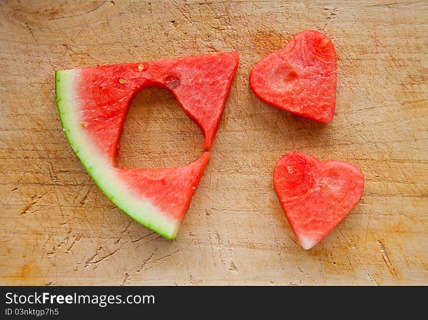 Watermelon hearts