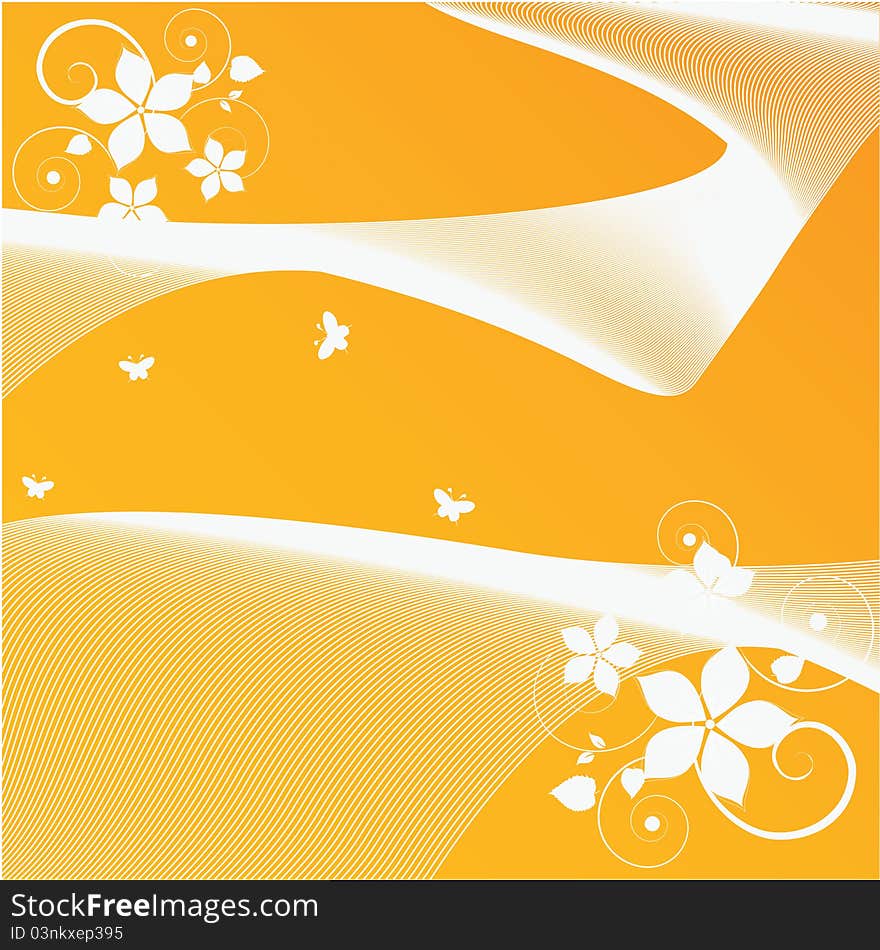 Abstract flowers background for your text. Abstract flowers background for your text