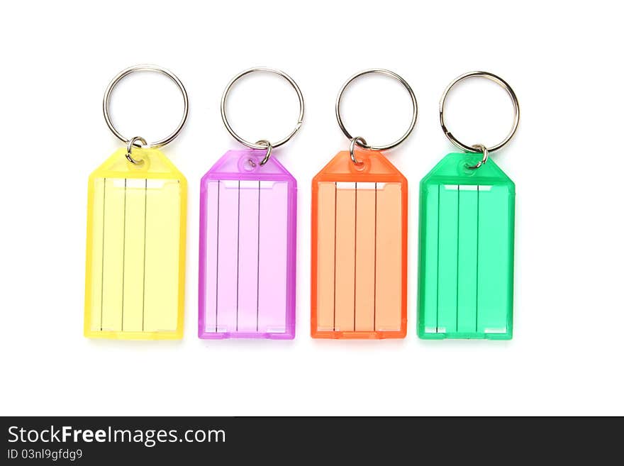 Colorful keyring tags