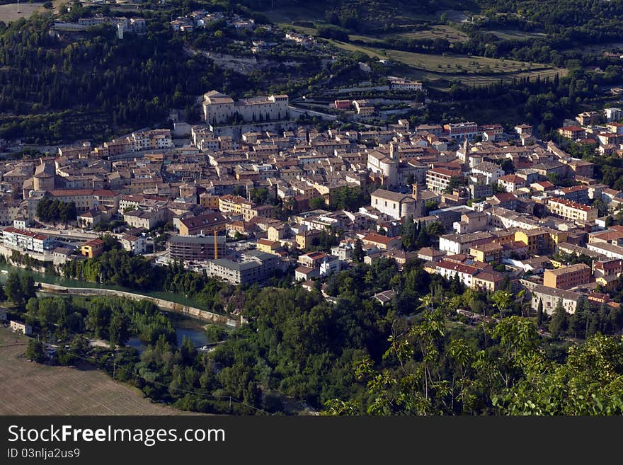 Areal View Of Fossombrone