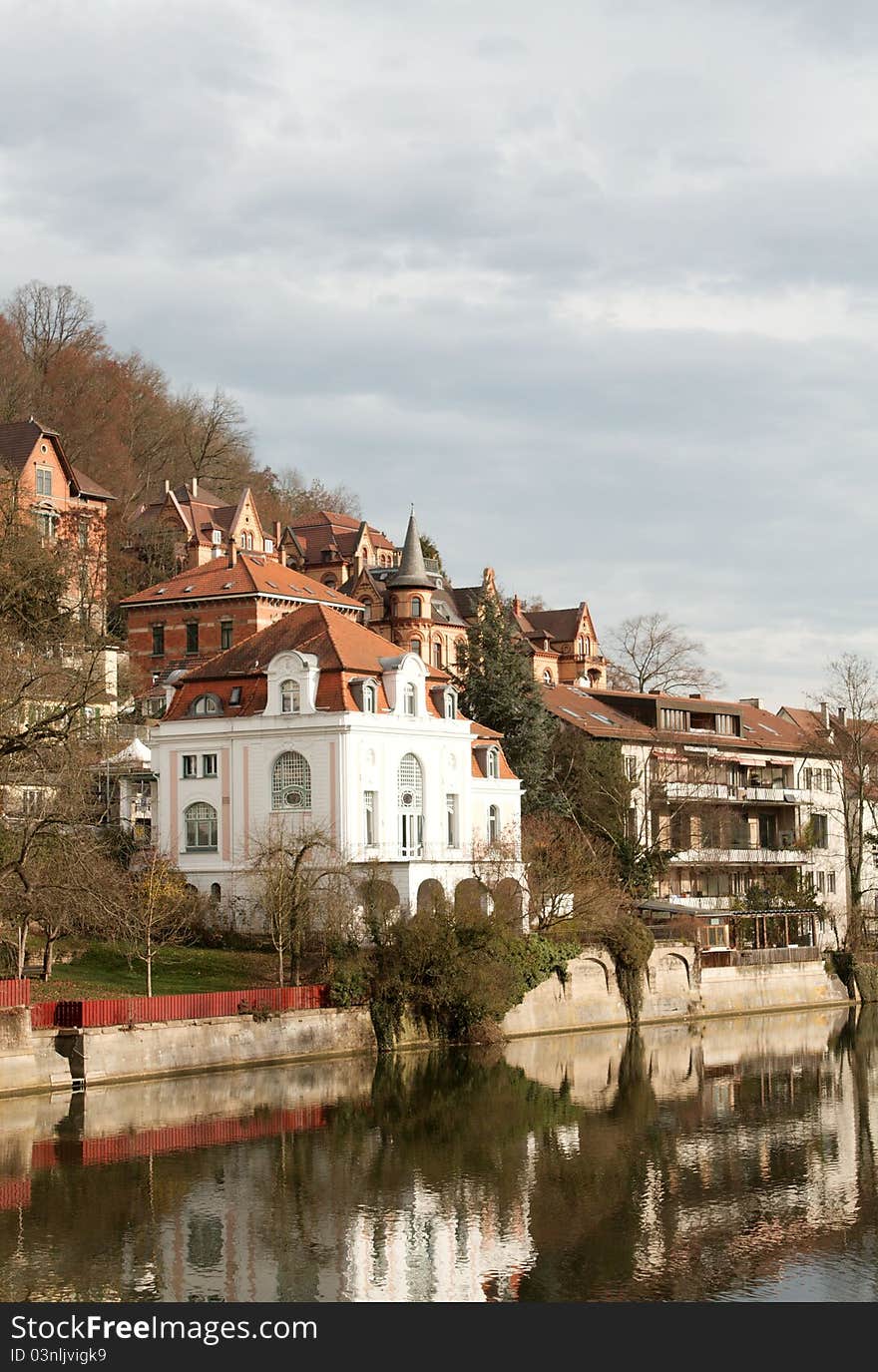 Neckar river in Tuebingen