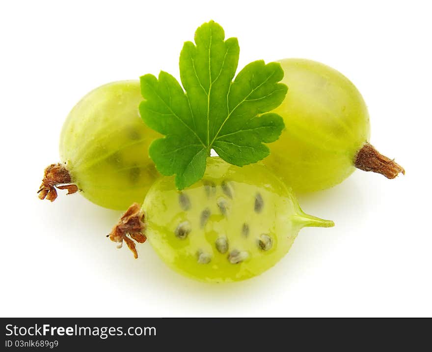 Gooseberries With Leafs