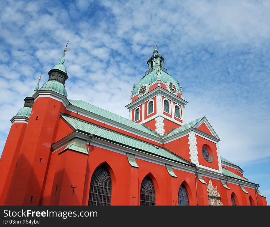 Saint James's Church, patron saint of travellers (Sankt Jacobs kyrka), in Stockholm, Sweden. Saint James's Church, patron saint of travellers (Sankt Jacobs kyrka), in Stockholm, Sweden.