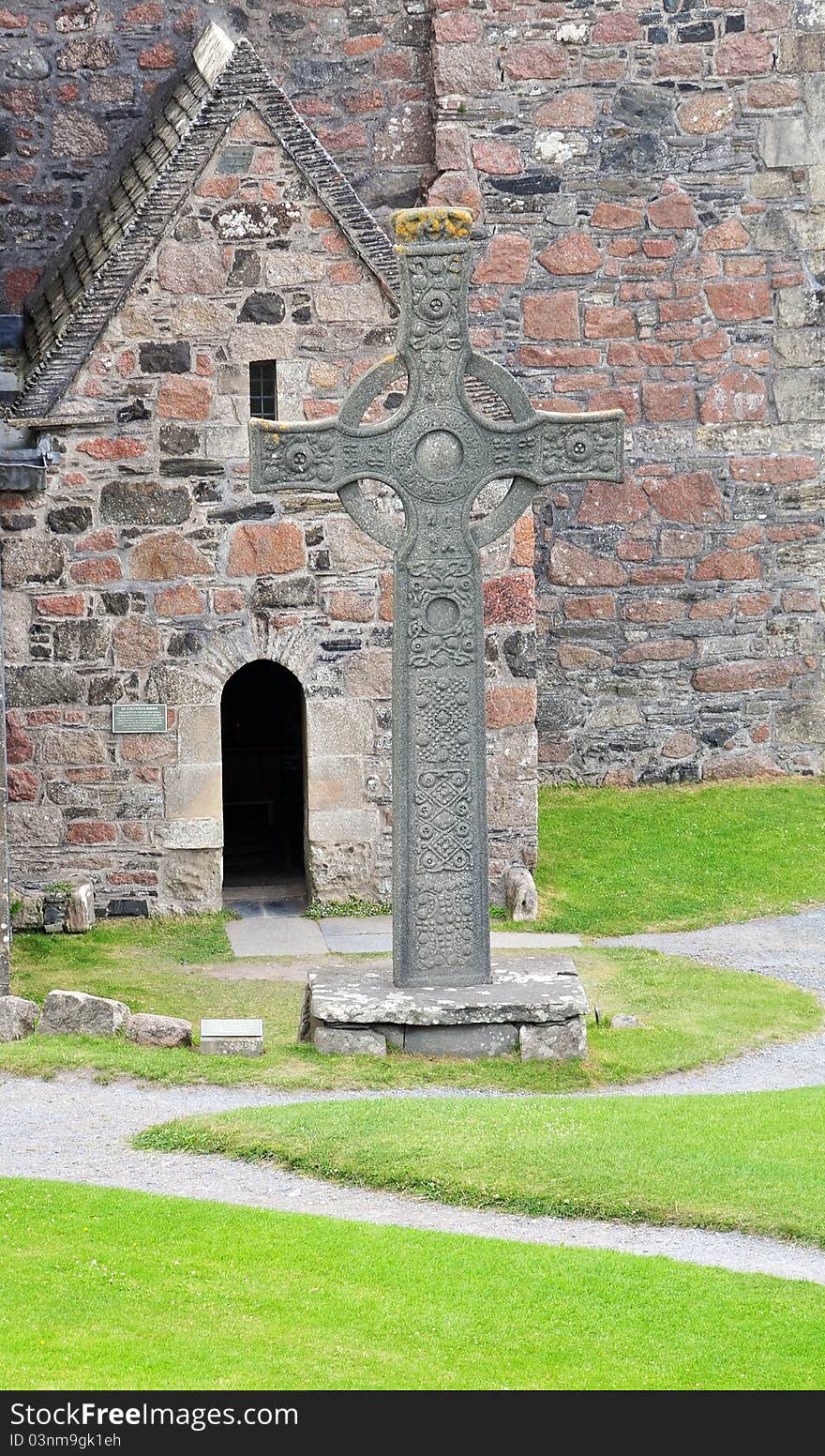 St John&#x27;s Cross, on Iona stands over 14 feet high and, on its stepped base, well over 16 feet, and is made of red granite. It is very similar in sculptural design to some of the Irish high crosses, with its typical ring-head. One of its faces has scenes from the Bible, while the opposite face has Celtic-style decoration and bosses; but it is a beautifully and richly carved monument, which is thought to date from around 800 AD although some think it may date from the 6th Century – at which time it would have been set-up and dedicated to St Martin of Tours &#x28;320-401&#x29;. So, we might ask: did St Columba have a hand in the setting up of the cross? There is a replica of the 8th or 10th Century St John’s Cross, the original is in the abbey museum &#x28;along with St Matthew’s Cross&#x29; and has a serpent with boss and spirals. St John the Evangelist was the apostle of Christ. There is also MacLean’s Cross though this is more recent, still, and dates from the 15th Century; it is named after a chief of the clan MacLean.  Iona Abbey is an abbey located on the island of Iona, just off the Isle of Mull on the West Coast of Scotland. It is one of the oldest Christian religious centres in Western Europe. The abbey was a focal point for the spread of Christianity throughout Scotland and marks the foundation of a monastic community by St. Columba when Iona was part of the Kingdom of Dál Riata. Saint Aidan served as a monk at Iona, before helping to re-establish. St John&#x27;s Cross, on Iona stands over 14 feet high and, on its stepped base, well over 16 feet, and is made of red granite. It is very similar in sculptural design to some of the Irish high crosses, with its typical ring-head. One of its faces has scenes from the Bible, while the opposite face has Celtic-style decoration and bosses; but it is a beautifully and richly carved monument, which is thought to date from around 800 AD although some think it may date from the 6th Century – at which time it would have been set-up and dedicated to St Martin of Tours &#x28;320-401&#x29;. So, we might ask: did St Columba have a hand in the setting up of the cross? There is a replica of the 8th or 10th Century St John’s Cross, the original is in the abbey museum &#x28;along with St Matthew’s Cross&#x29; and has a serpent with boss and spirals. St John the Evangelist was the apostle of Christ. There is also MacLean’s Cross though this is more recent, still, and dates from the 15th Century; it is named after a chief of the clan MacLean.  Iona Abbey is an abbey located on the island of Iona, just off the Isle of Mull on the West Coast of Scotland. It is one of the oldest Christian religious centres in Western Europe. The abbey was a focal point for the spread of Christianity throughout Scotland and marks the foundation of a monastic community by St. Columba when Iona was part of the Kingdom of Dál Riata. Saint Aidan served as a monk at Iona, before helping to re-establish