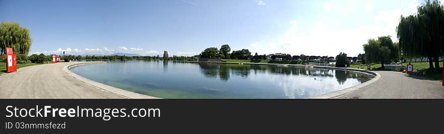 Panoramic of a Lake