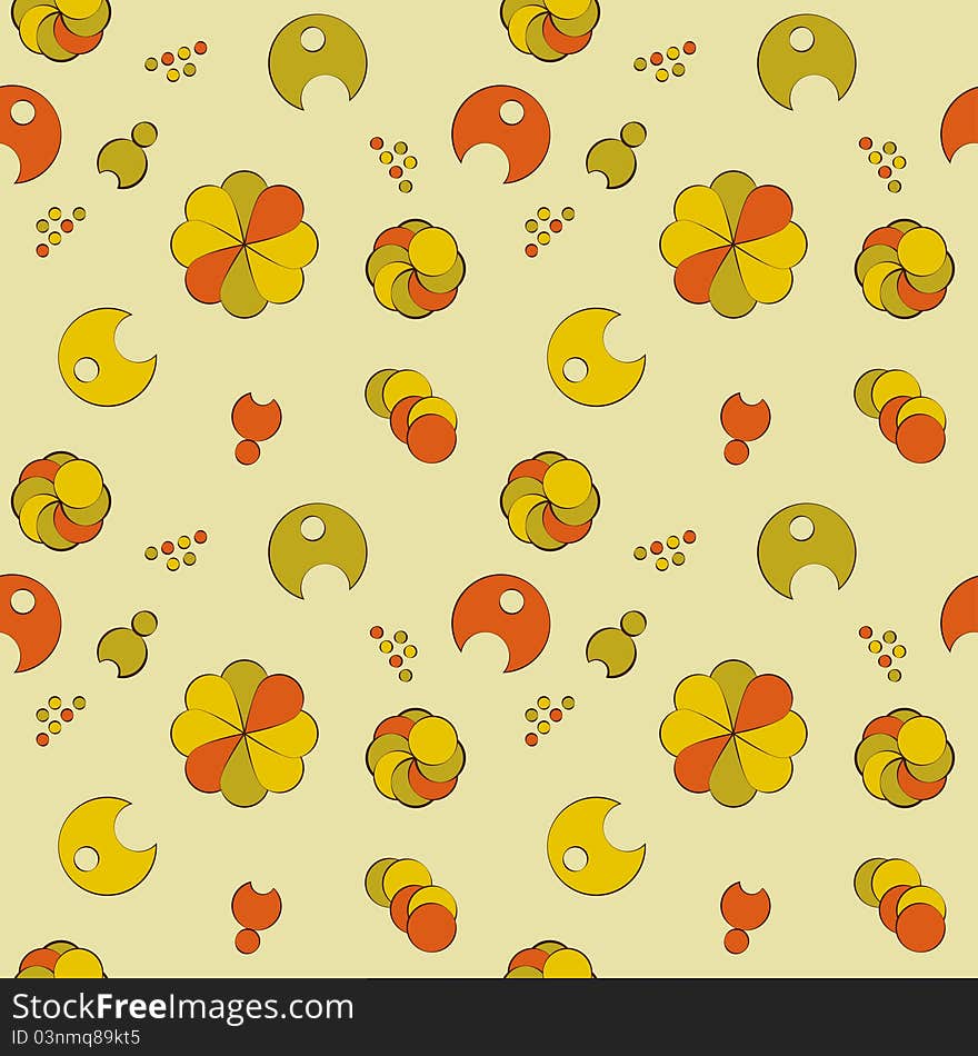 Seamless retro background