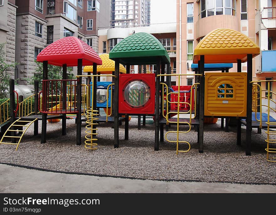 Playground in garden