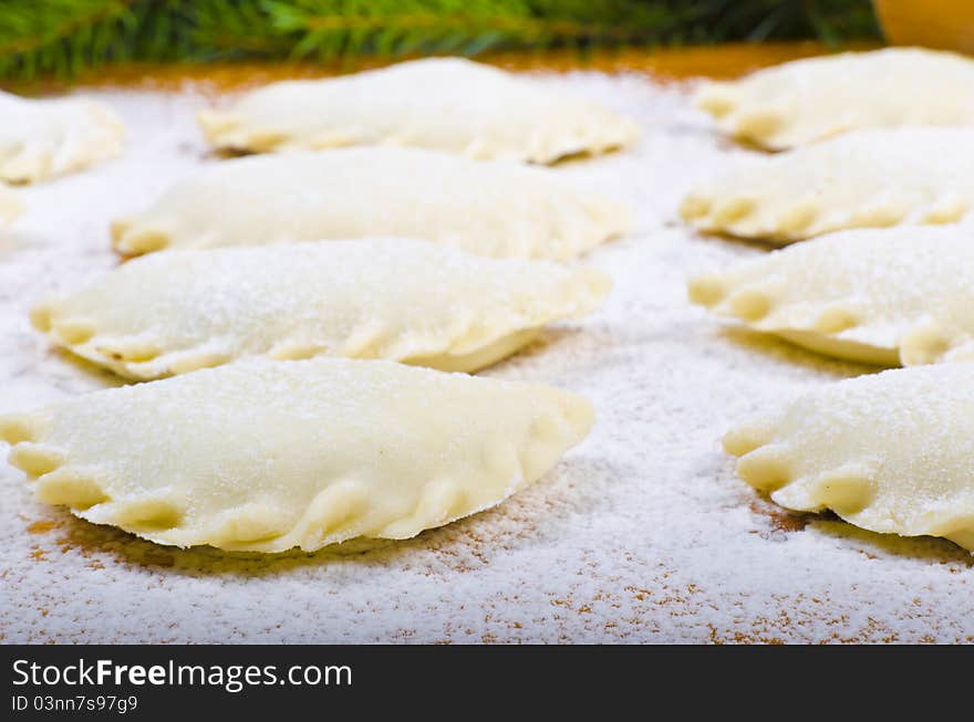 Piroggen (Pierogi) are full paste parcels or also meat pies from noodle dough. Piroggen (Pierogi) are full paste parcels or also meat pies from noodle dough.