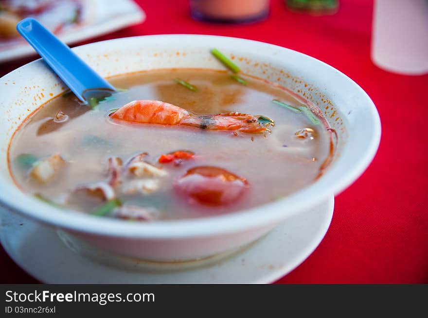 Prawn in Tomyam Soup