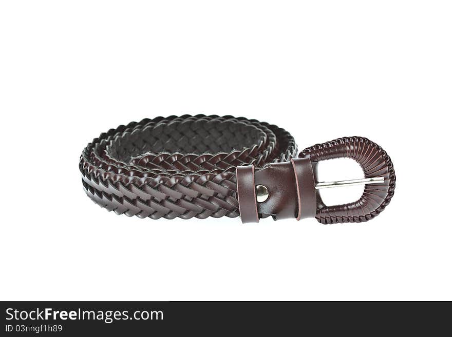 Colorful belt on white background. Colorful belt on white background