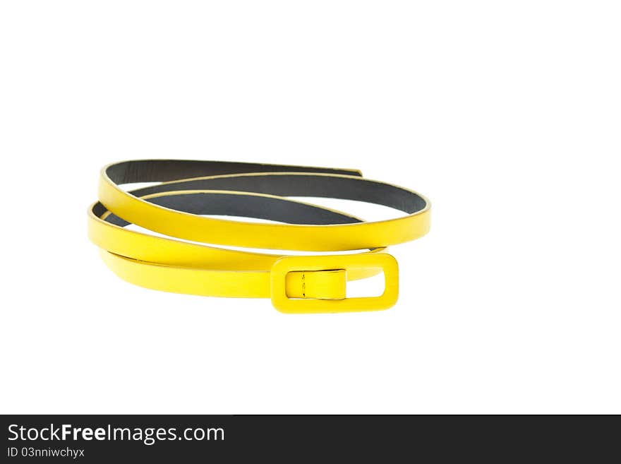 Colorful yellow belt