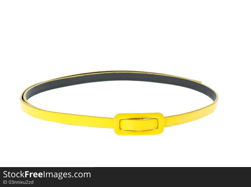 Colorful yellow belt