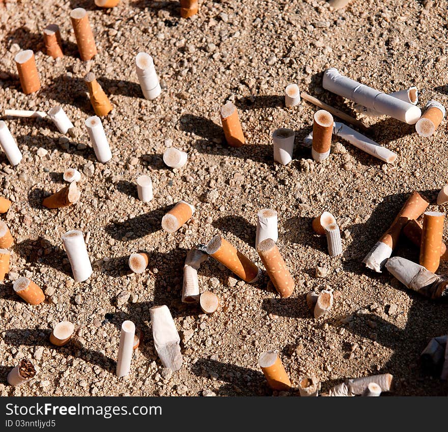 Cigarettes butts