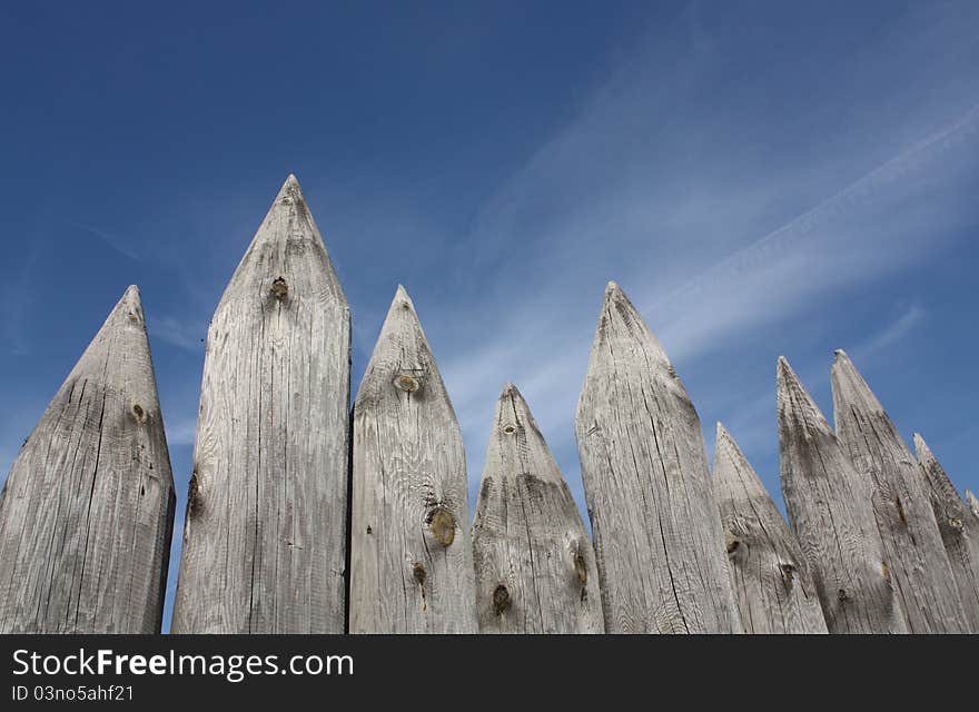 Wooden fence