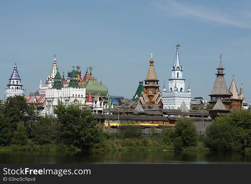 The Kremlin in Izmailovo is a cultural and entertainment complex in Moscow. Built in 1998-2007 with an imitation of individual forms of Russian architecture of the early XVII century. The Kremlin in Izmailovo is a cultural and entertainment complex in Moscow. Built in 1998-2007 with an imitation of individual forms of Russian architecture of the early XVII century