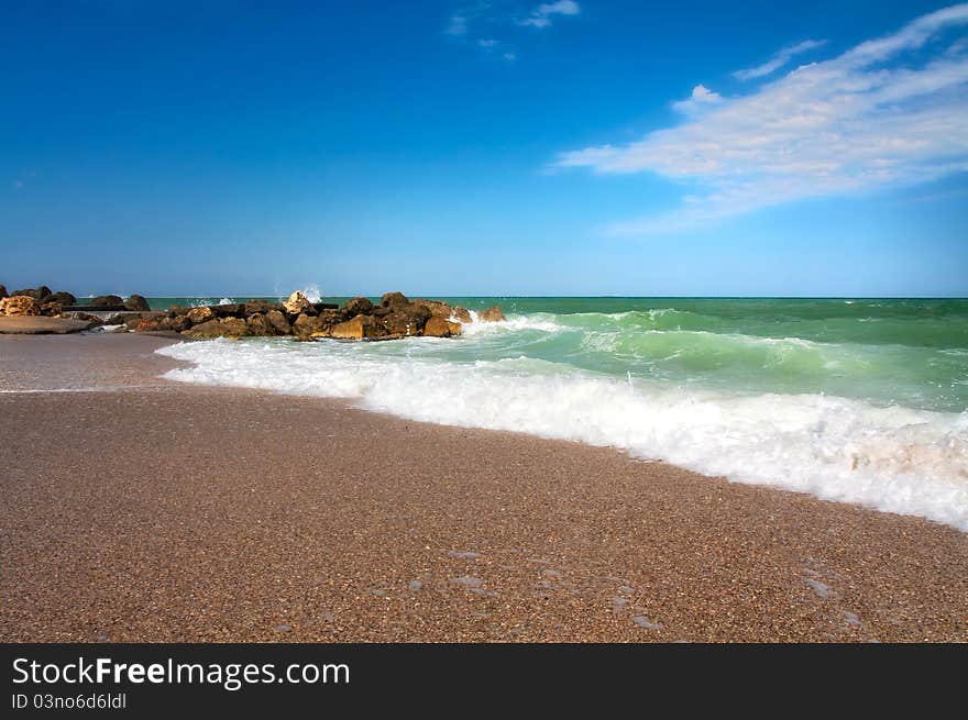 Beautiful summer day at the ocean. Beautiful summer day at the ocean.