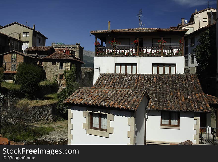 Typical houses in north Spain