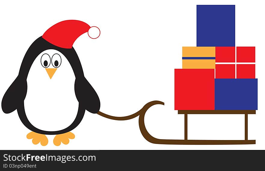 Penguin With Presents