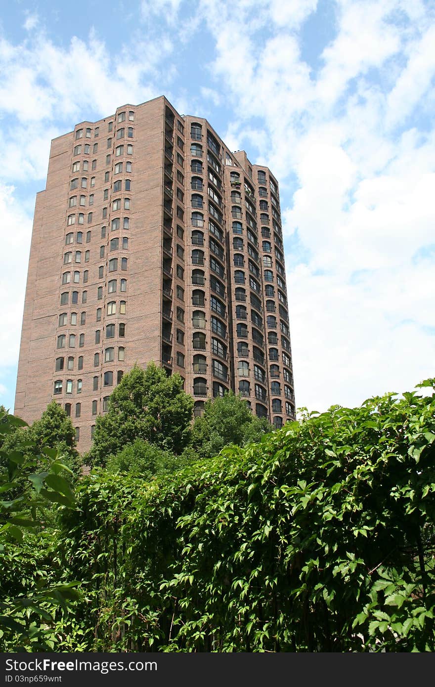 Large apartment building in downtown Minneapolis Minnesota. Large apartment building in downtown Minneapolis Minnesota.