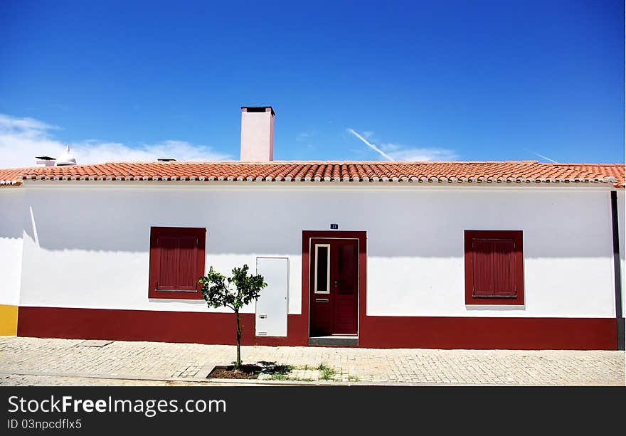 House at portuguese village, alentejo region. House at portuguese village, alentejo region.