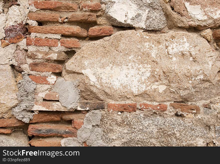 Texture that shows the details of the construction of a wall. Texture that shows the details of the construction of a wall.