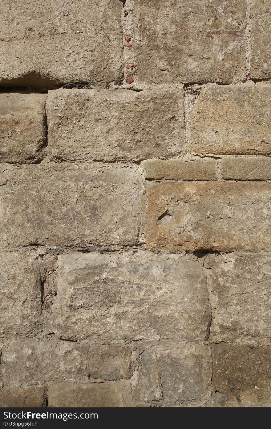 Closeup of stone wall use for construction business and designers (Textures)