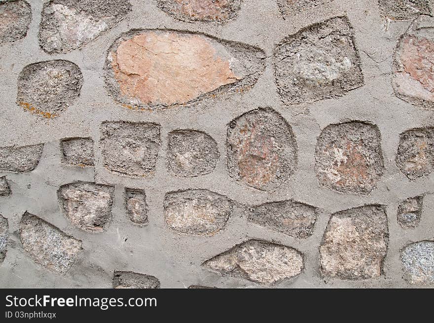 Texture that shows the details of the construction of a wall. Texture that shows the details of the construction of a wall