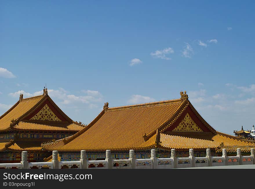 The palace in The Forbidden City, Beijing, China