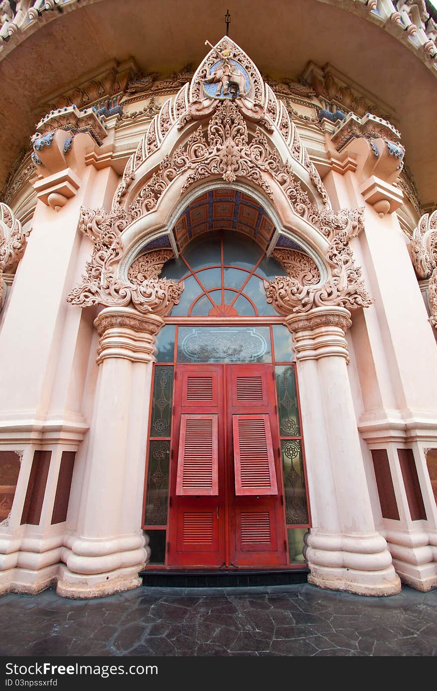 Beautifull entrance of erawan museum