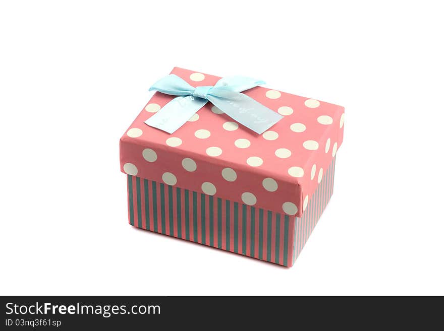 Gift box isolated in white background. Gift box isolated in white background