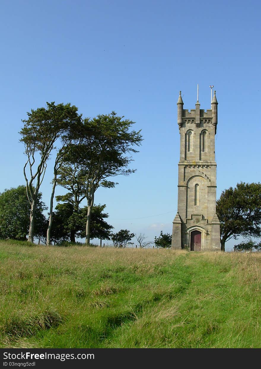 Barnweil ('they burn well') reported to be William Wallace's words spoken about the english in 1855. The tower is a monument to William Wallace erected in 1856. Barnweil ('they burn well') reported to be William Wallace's words spoken about the english in 1855. The tower is a monument to William Wallace erected in 1856.