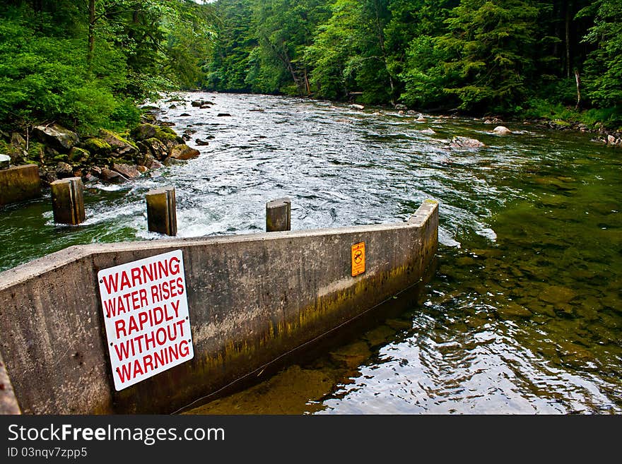 Fish Ladder On Snoqualmie River