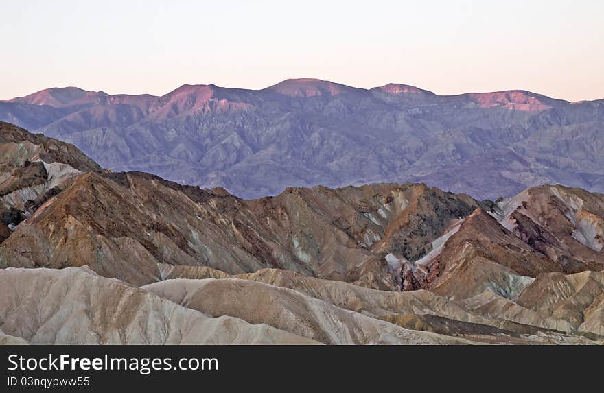 Sunrise at zabriskie point