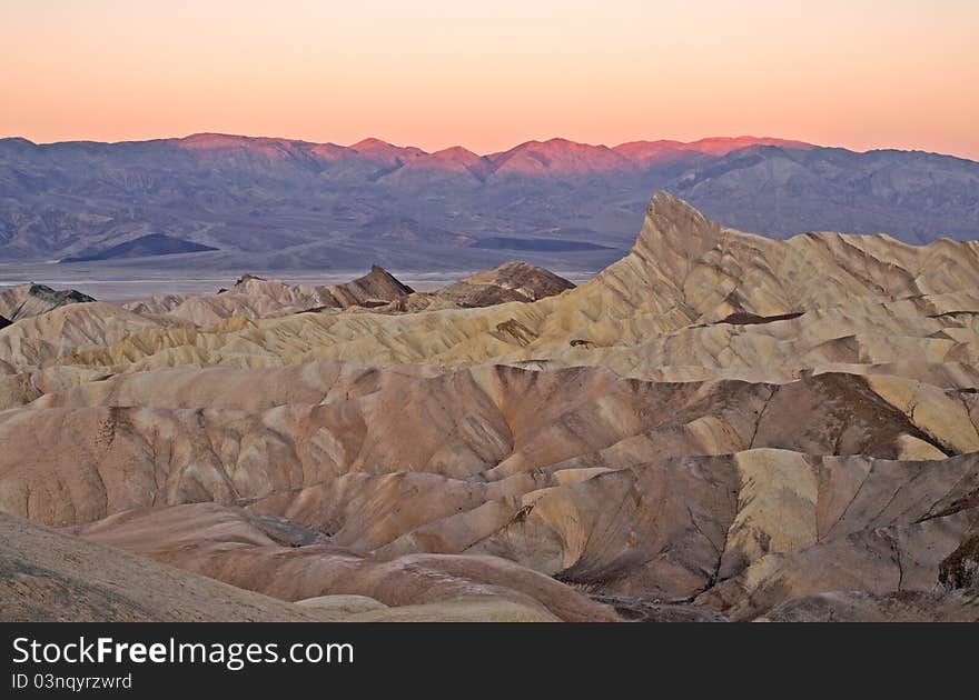 Sunrise at zabriskie point