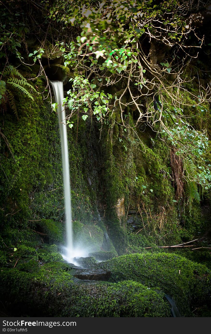 Gentle waterfall