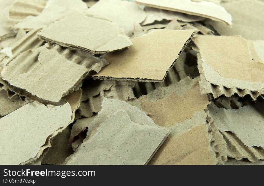 Pieces of torn cardboard texture. Pieces of torn cardboard texture.