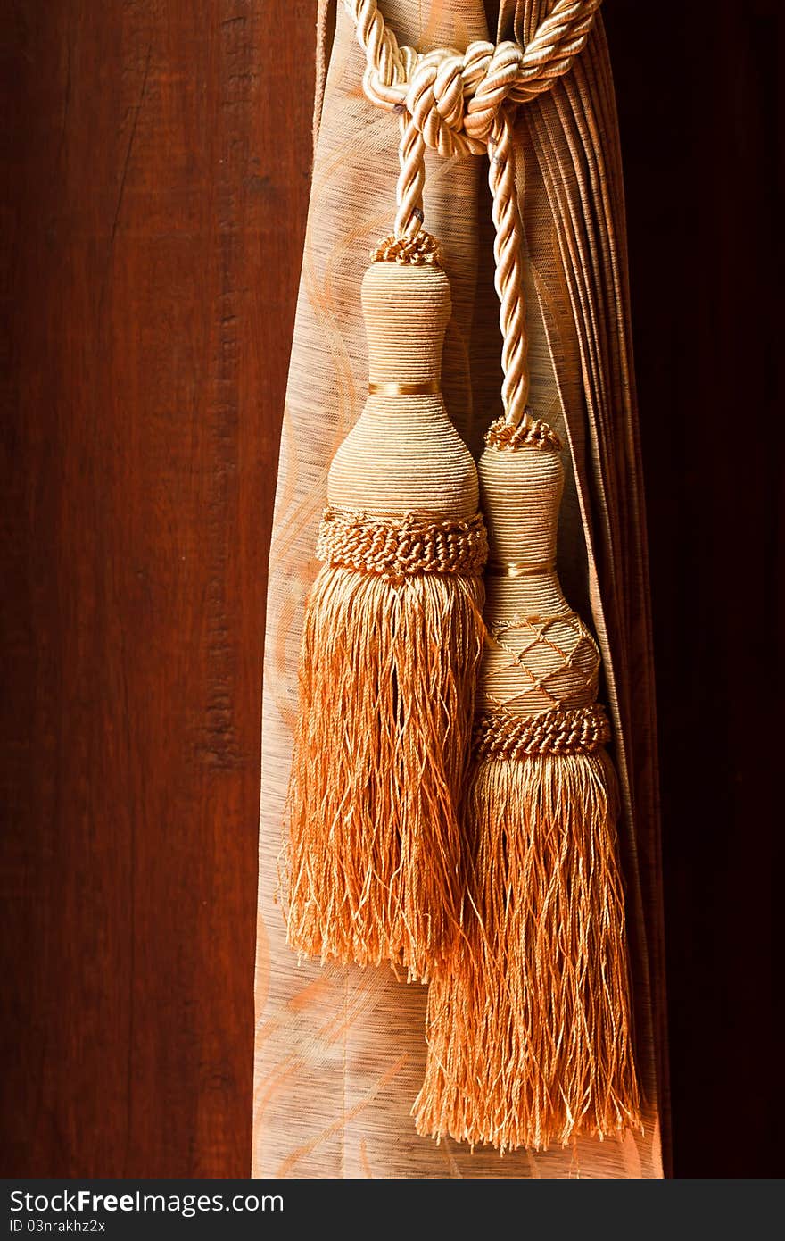 Curtain tied accessories in Nothern Thai style