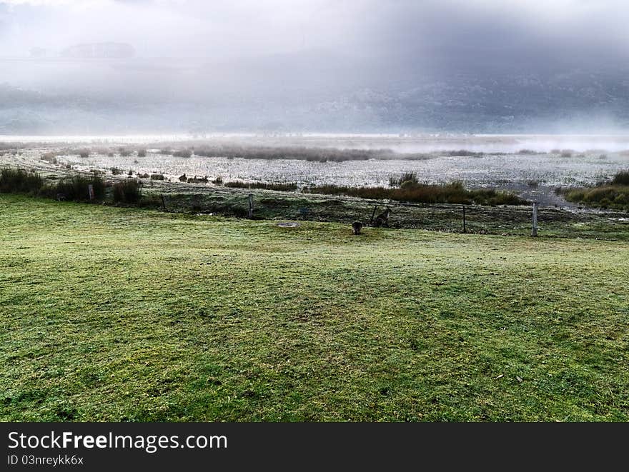 Mysterious morning time in Grampians National park area