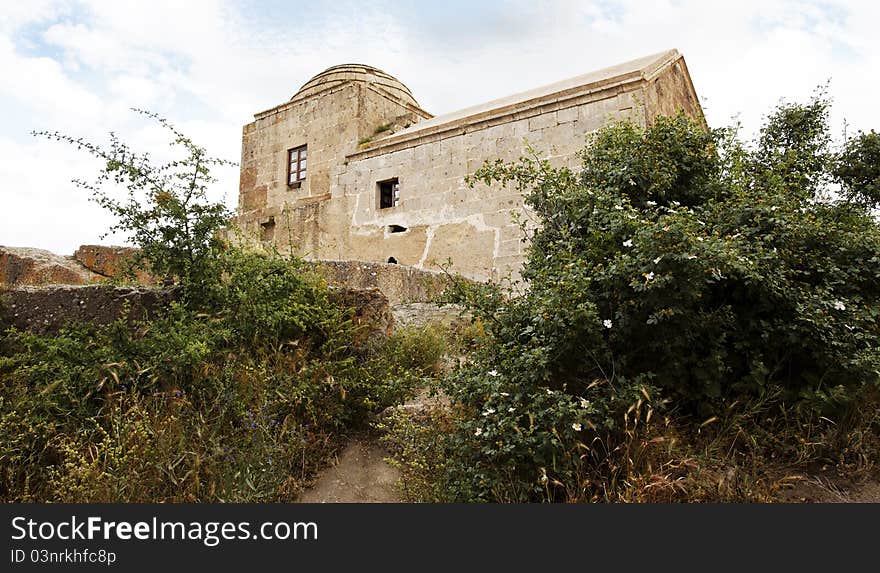 Dis-used limestone church in Cappadocia