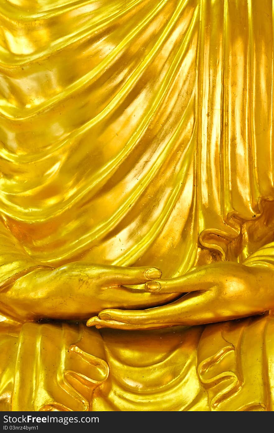 Hands of Buddha image