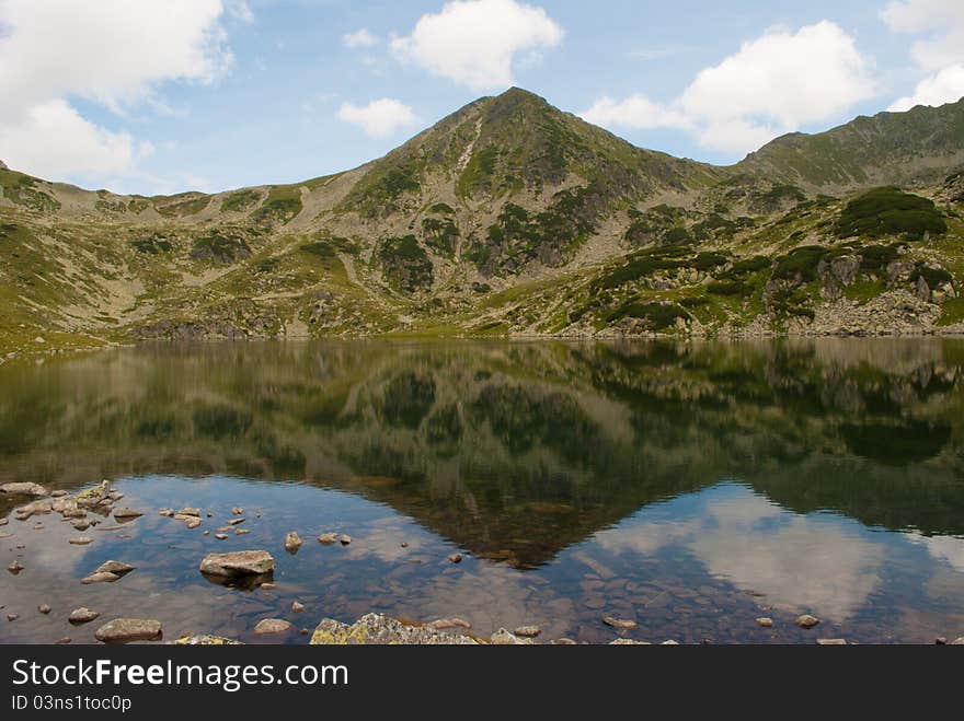 Mountain lake in Transylvania, Romania