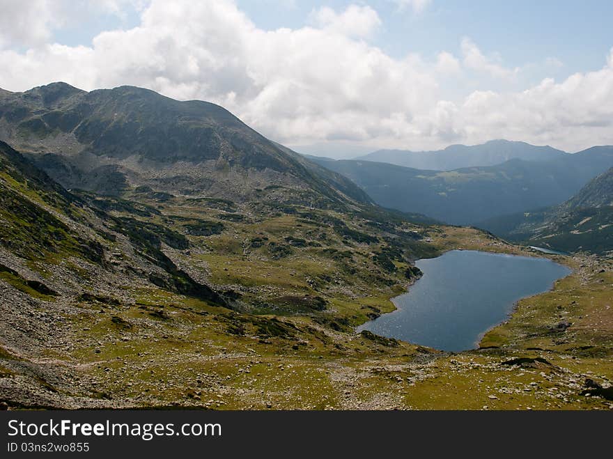 Mountain lake in Transylvania, Romania