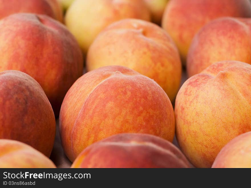 Sweet peaches from the garden